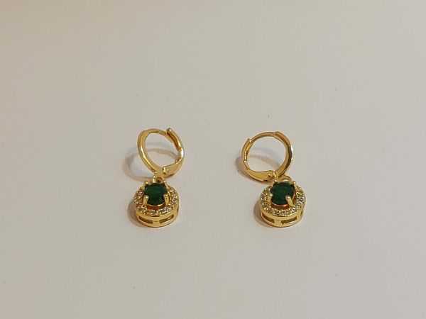 گوشواره مروارید گرد طلایی