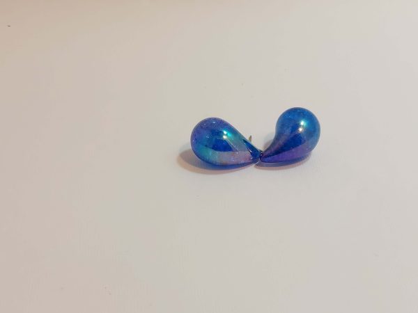 گوشواره قطره ای ابی