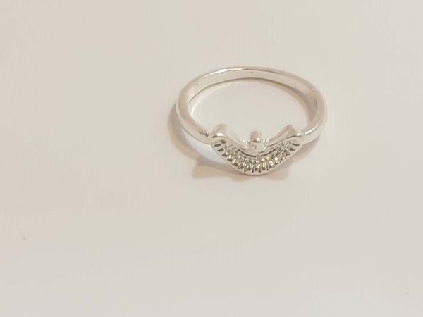 حلقه بدل نقره ای پاپیون