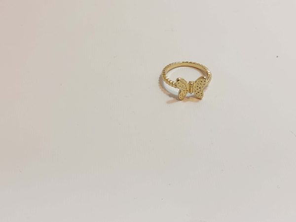 انگشتر بدل طلایی پروانه