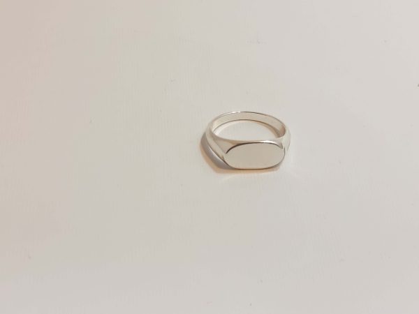 حلقه بدل نقره ای لوزی
