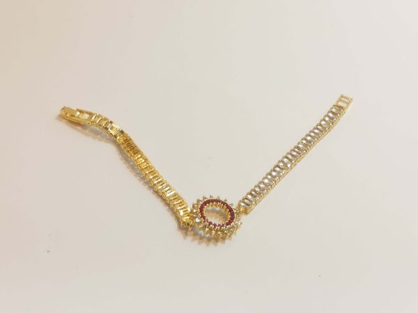 دستبند بدل کاریتیر پلاک خورشید تو خالی